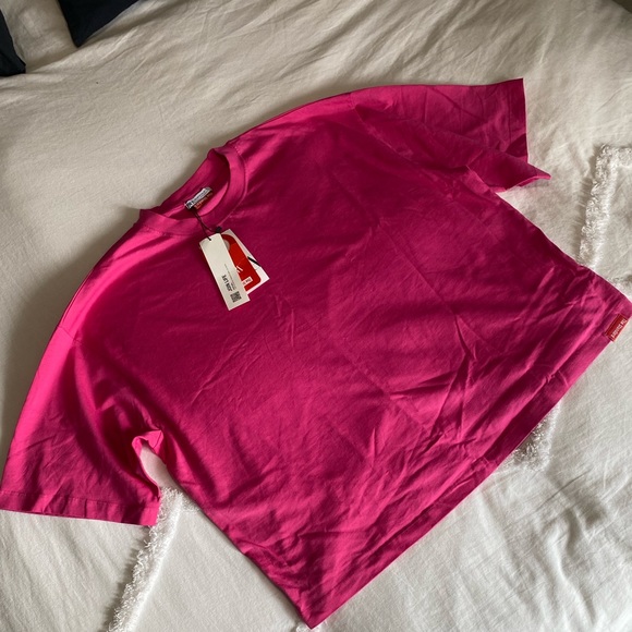 Zara Tops - Pink Zara Crew Neck Crop
